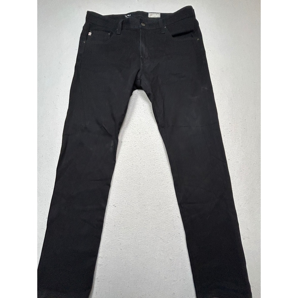 AG Adriano Goldschmied The Tellis Denim 360 Black Slim Jeans W34 Mens